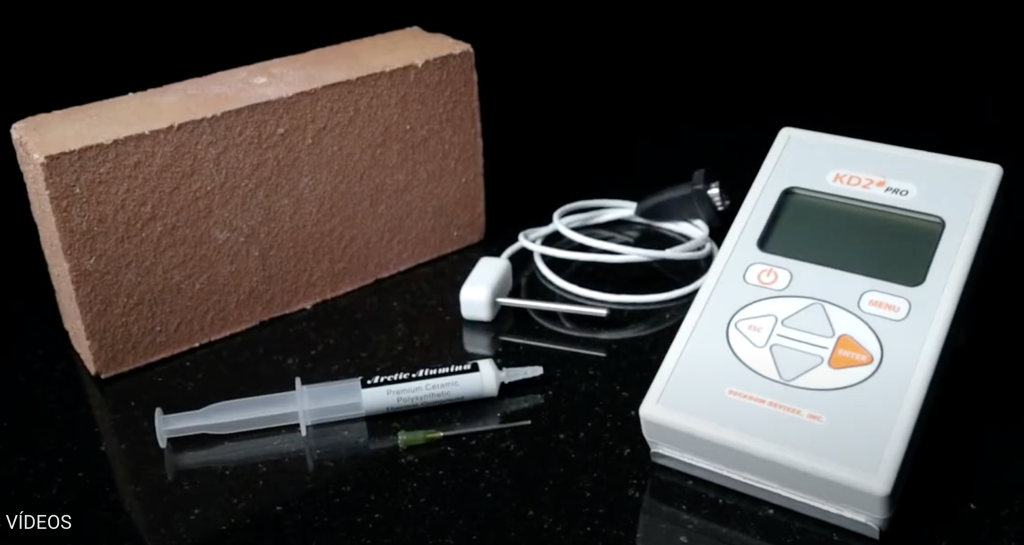 Medidas de propiedades térmicas en rocas y hormigones